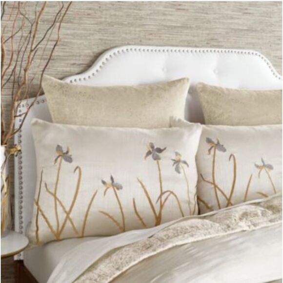 Michael Aram Iris Embroidered
Duvet Cover, Full/Queen. - Picture 2 of 6